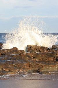 wave and rocks