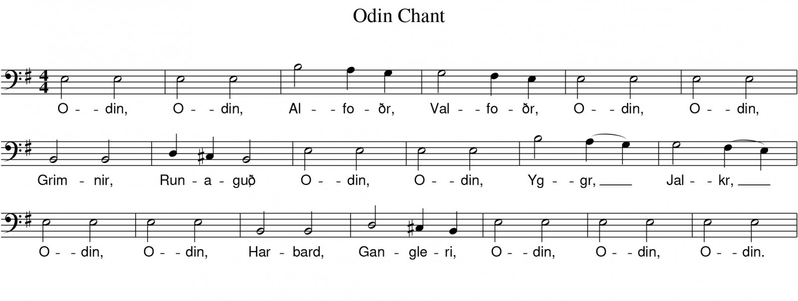 Odin Chant